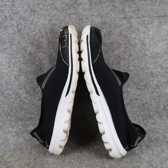 Skechers Shoes Womens 8 Casual Slip On Sneaker Loafers Comfort Go Walk Black - Picture 8 of 11